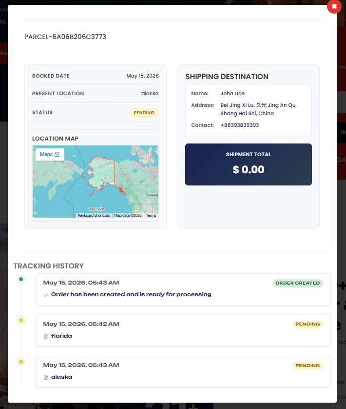 Parcel tracking